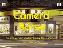 Tablet Screenshot of camera-boerse.de
